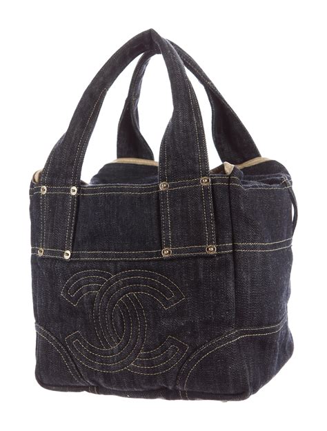 chanel tote bag enamel blk bi corolle handbag|chanel denim shopping bags.